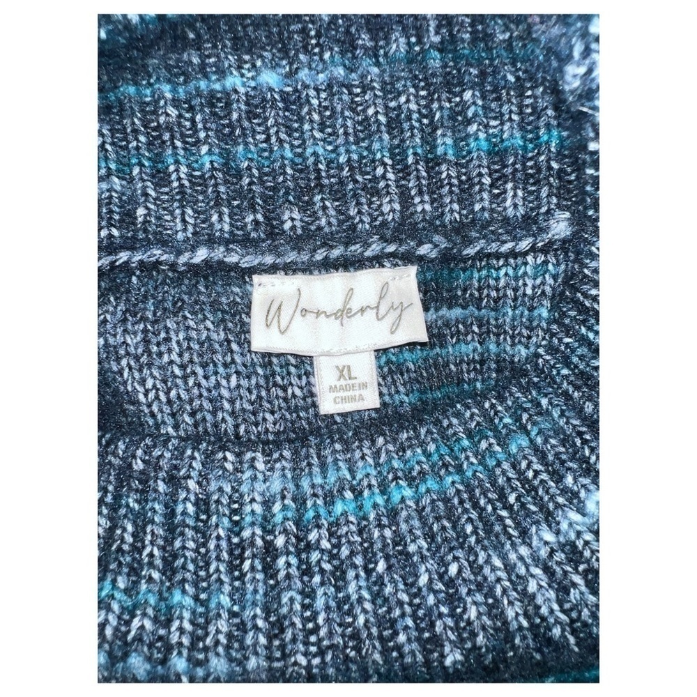 Wonderly - Space Dye - Mock Neck Sweater - Size XL - Picture 7 of 7